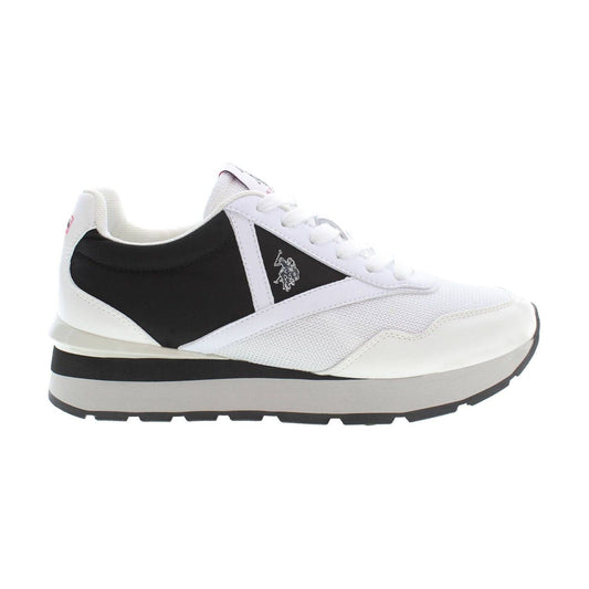 U.S. POLO ASSN.Elegant White Lace-Up Sneakers with Logo AccentMcRichard Designer Brands£109.00
