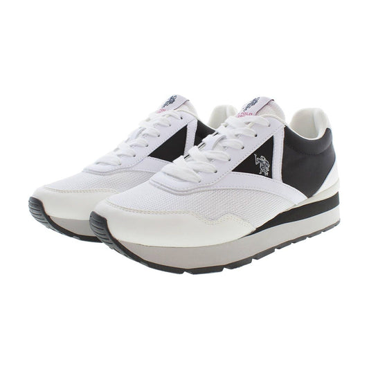 U.S. POLO ASSN.Elegant White Lace-Up Sneakers with Logo AccentMcRichard Designer Brands£109.00