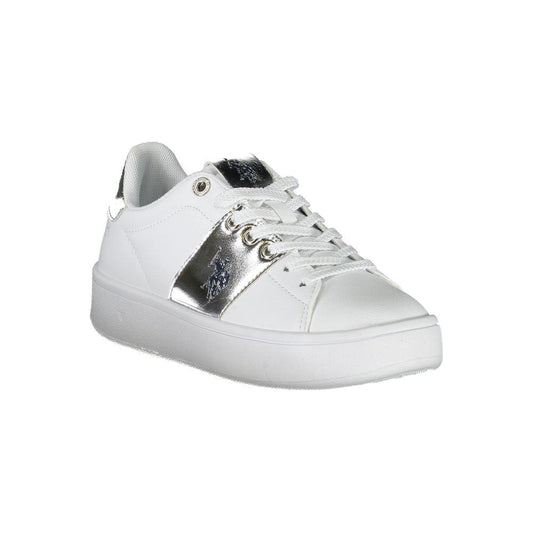 U.S. POLO ASSN. | White Polyester Sneaker| McRichard Designer Brands   