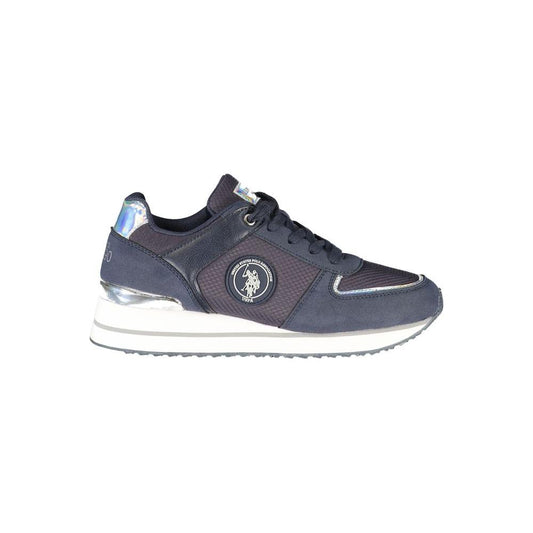 U.S. POLO ASSN. | Blue Polyester Sneaker| McRichard Designer Brands   