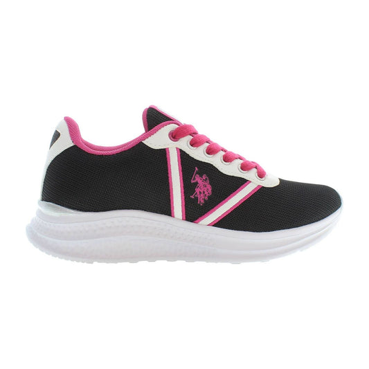U.S. POLO ASSN. | Chic Black Lace-Up Sports Sneakers| McRichard Designer Brands   