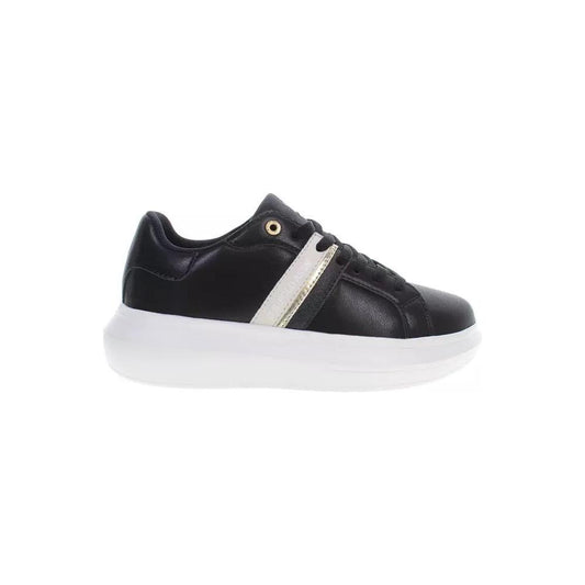 U.S. POLO ASSN. Chic Black Lace-Up Sneakers with Contrast Detailing chic-black-lace-up-sneakers-with-contrast-detailing