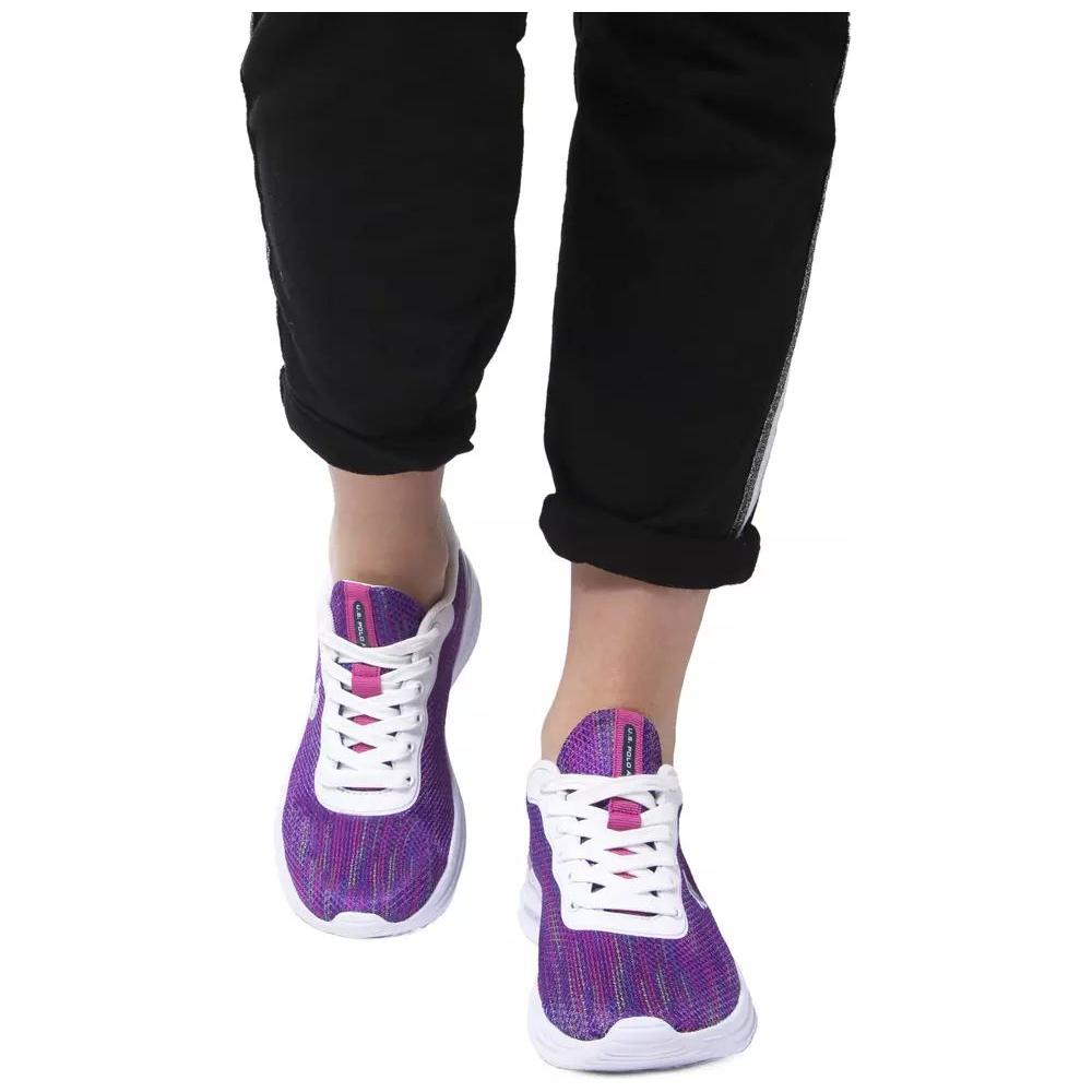 U.S. POLO ASSN. | Elegant Purple Lace-up Sneakers| McRichard Designer Brands   