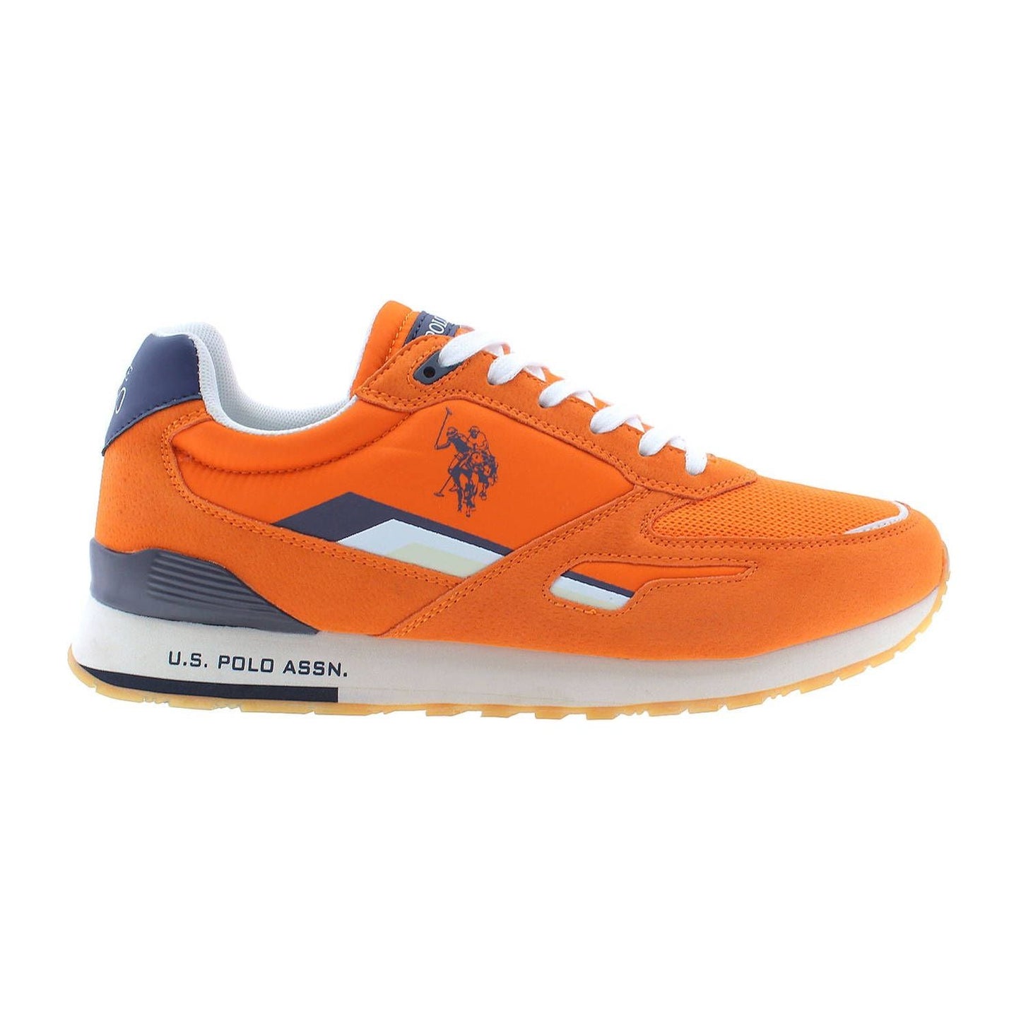 U.S. POLO ASSN. | Electrify Your Step: Vibrant Orange Sports Sneakers| McRichard Designer Brands   