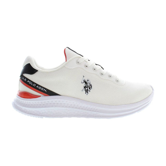 U.S. POLO ASSN. | Sleek White Sports Sneakers with Contrasting Accents| McRichard Designer Brands   