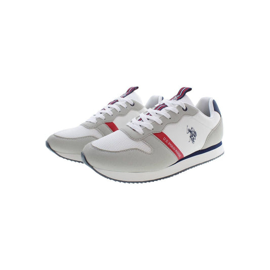 U.S. POLO ASSN. Sleek White Sneakers with Contrast Detailing sleek-white-sneakers-with-contrast-detailing