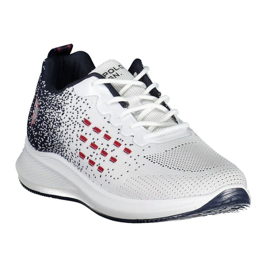 U.S. POLO ASSN. | Chic White Lace-Up Sneakers with Logo Detail| McRichard Designer Brands   