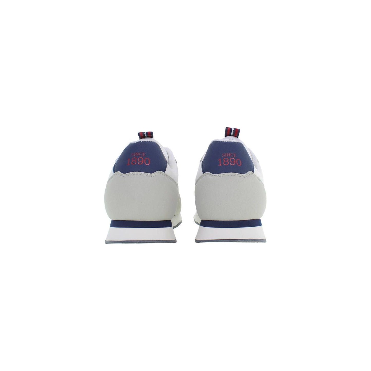 U.S. POLO ASSN. Sleek White Sneakers with Contrast Detailing sleek-white-sneakers-with-contrast-detailing