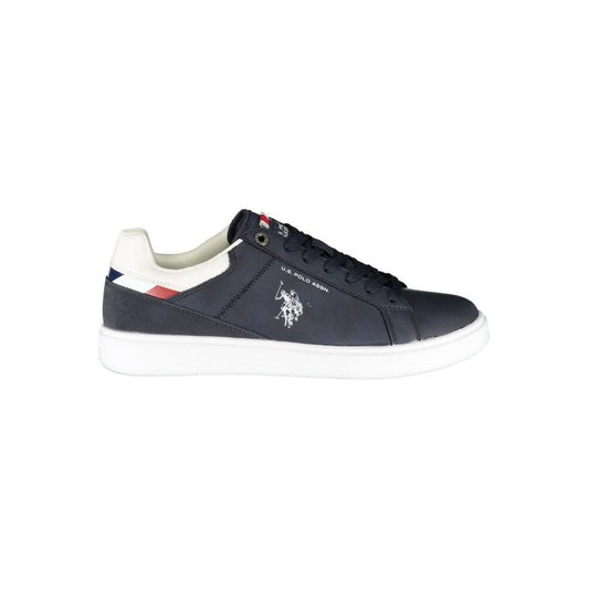 U.S. POLO ASSN. Sleek Blue Lace-Up Athletic Sneakers blue-polyester-sneaker