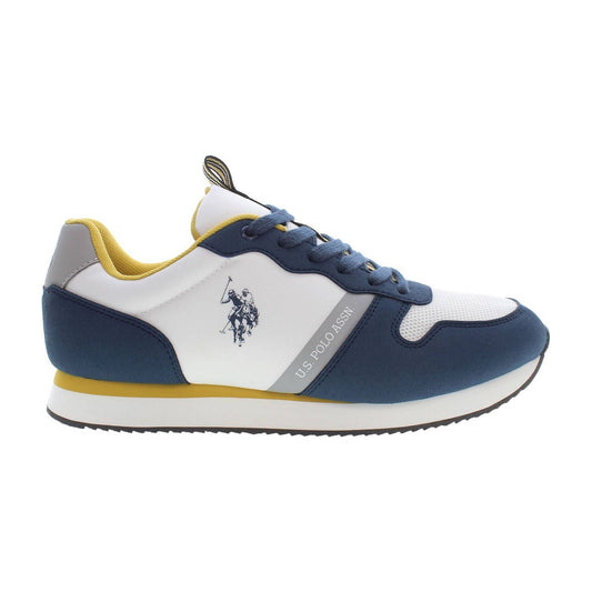 U.S. POLO ASSN. | Sleek Blue Sneakers with Contrast Details| McRichard Designer Brands   