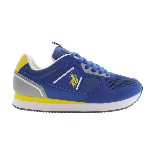 U.S. POLO ASSN. Sleek Blue Lace-Up Sports Sneakers sleek-blue-lace-up-sports-sneakers