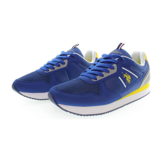 U.S. POLO ASSN. Sleek Blue Lace-Up Sports Sneakers sleek-blue-lace-up-sports-sneakers