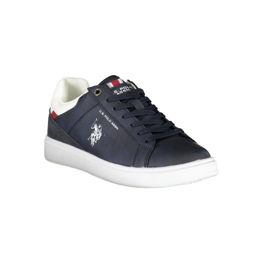 U.S. POLO ASSN. Sleek Blue Lace-Up Athletic Sneakers blue-polyester-sneaker