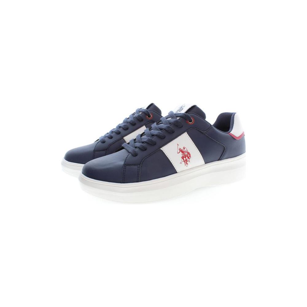 U.S. POLO ASSN. Chic Blue Lace-Up Sporty Sneakers chic-blue-lace-up-sporty-sneakers