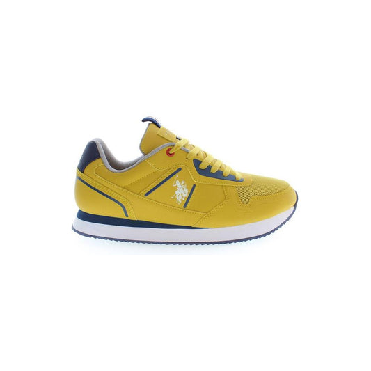 Radiant Yellow Lace-Up Sport Sneakers