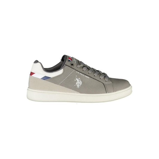 U.S. POLO ASSN. Sleek Gray Sneakers with Sporty Allure sleek-gray-sneakers-with-sporty-allure