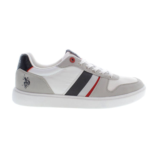 U.S. POLO ASSN. | Chic Gray Lace-Up Sneakers with Logo Detail| McRichard Designer Brands   