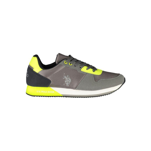 U.S. POLO ASSN. Elegant Gray Lace-Up Sports Sneakers elegant-gray-lace-up-sports-sneakers-1