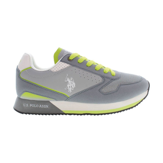U.S. POLO ASSN. | Dapper Gray Lace-Up Sports Sneakers| McRichard Designer Brands   