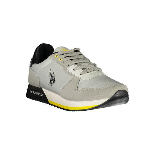 U.S. POLO ASSN. Stylish Gray Lace-Up Sports Sneakers stylish-gray-lace-up-sports-sneakers