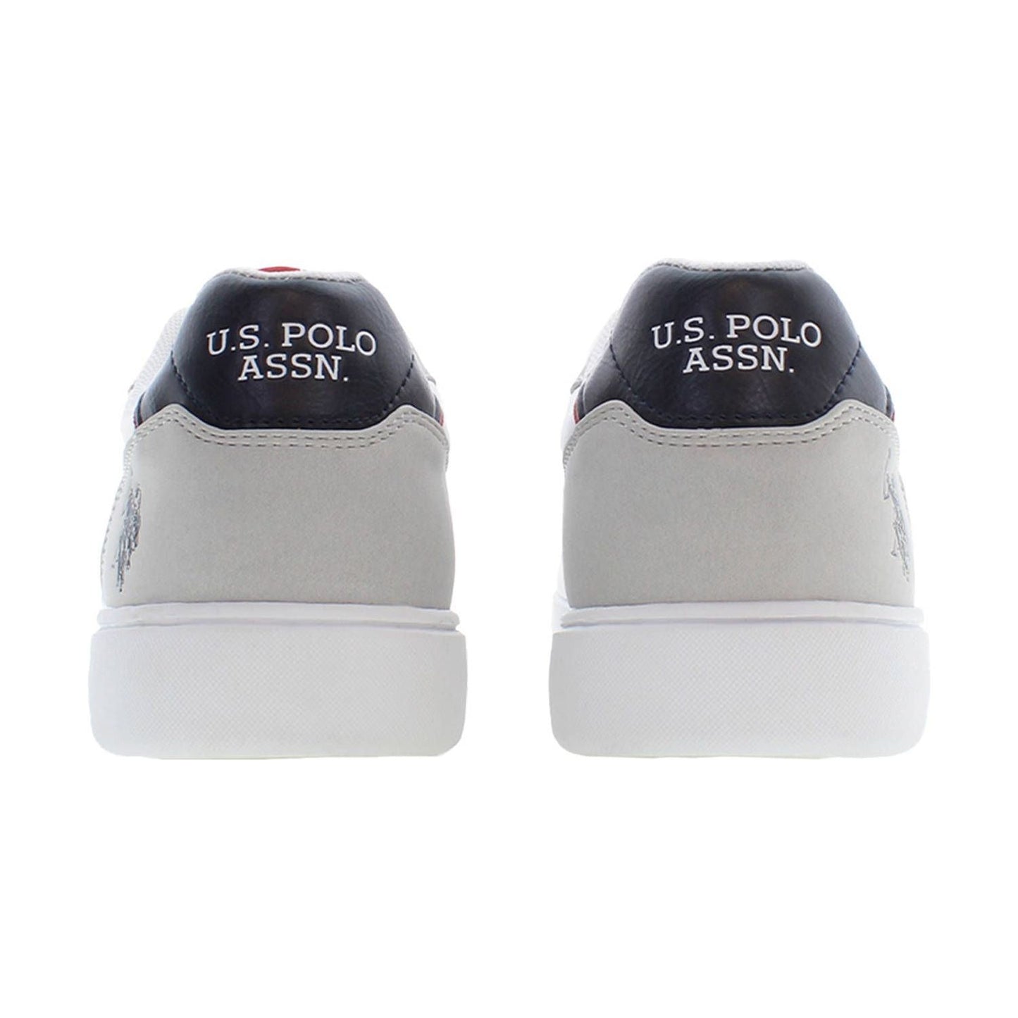 U.S. POLO ASSN. Chic Gray Lace-Up Sneakers with Logo Detail chic-gray-lace-up-sneakers-with-logo-detail