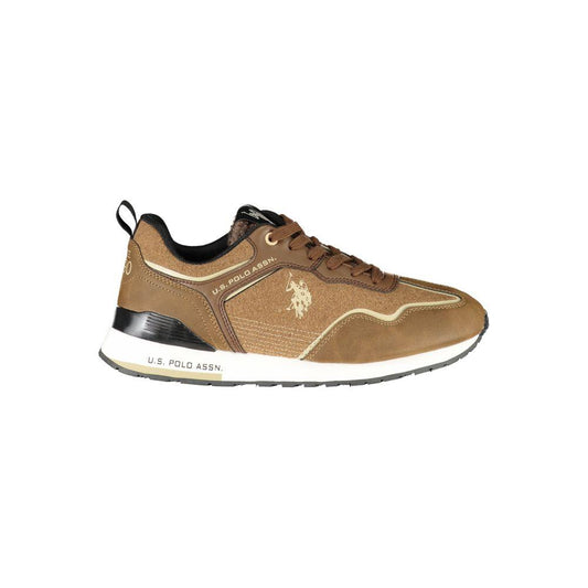 U.S. POLO ASSN. | Elegant Sporty Lace-Up Sneakers in Brown| McRichard Designer Brands   