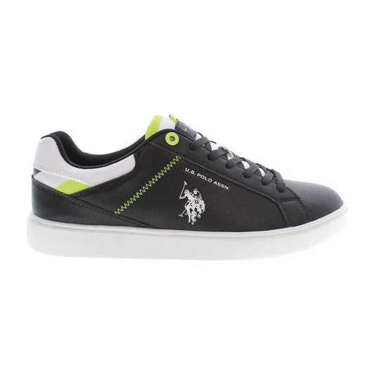 U.S. POLO ASSN. Elegant Black Lace-Up Sneakers elegant-black-lace-up-sneakers