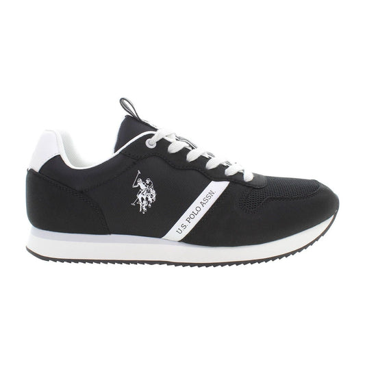 U.S. POLO ASSN. | Sleek Black Sneakers with Contrast Accents| McRichard Designer Brands   