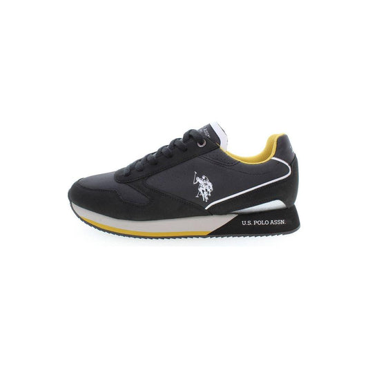 U.S. POLO ASSN. | Sleek Black Lace-Up Sports Sneakers| McRichard Designer Brands   