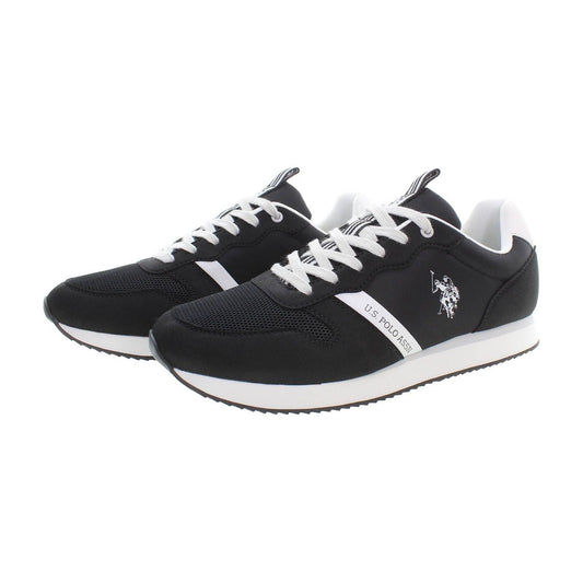 U.S. POLO ASSN. | Sleek Black Sneakers with Contrast Accents| McRichard Designer Brands   