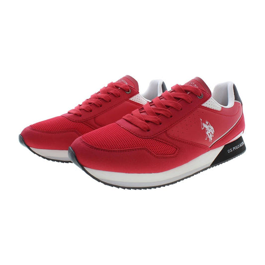 U.S. POLO ASSN. Elegant Pink Lace-Up Sports Sneakers elegant-pink-lace-up-sports-sneakers