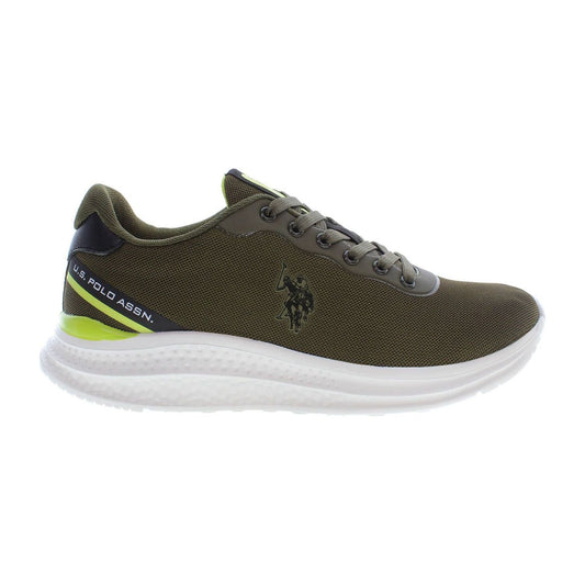 U.S. POLO ASSN. Chic Green Lace-Up Sports Sneakers chic-green-lace-up-sports-sneakers