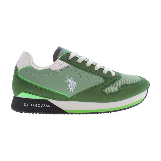 U.S. POLO ASSN. Sleek Green Sneakers with Iconic Logo Accents sleek-green-sneakers-with-iconic-logo-accents