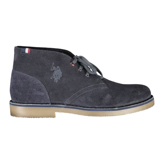 U.S. POLO ASSN. Sophisticated Blue Ankle Boots with Logo Detail sophisticated-blue-ankle-boots-with-logo-detail