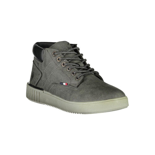 U.S. POLO ASSN. Elegant Gray Lace-Up Boots with Contrast Details elegant-gray-lace-up-boots-with-contrast-details