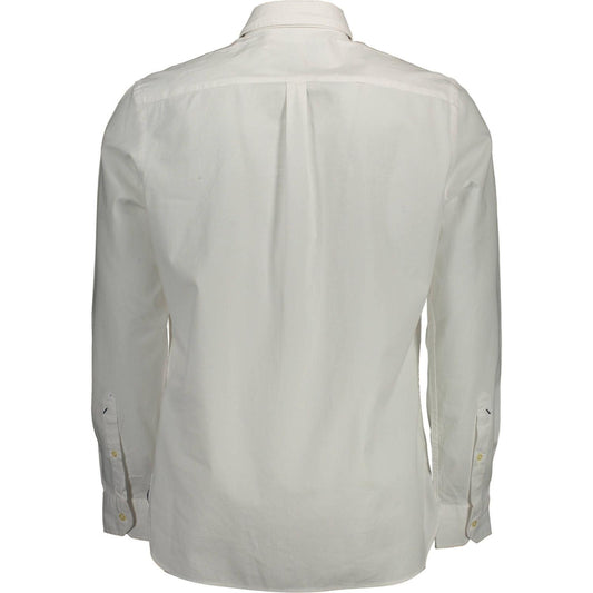 U.S. POLO ASSN. | Elegant White Cotton Button-Down Shirt| McRichard Designer Brands   