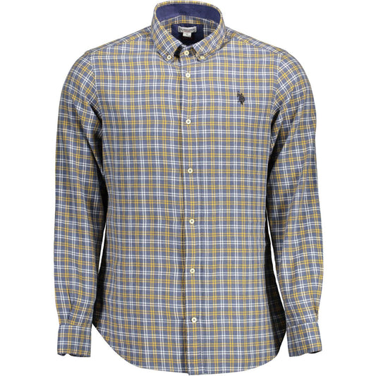 U.S. POLO ASSN. Slim Fit Button-Down Collar Shirt in Blue slim-fit-button-down-collar-shirt-in-blue