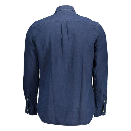 Classic Blue Long Sleeve Cotton Shirt