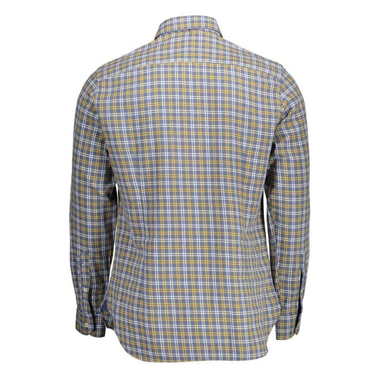 Slim Fit Button-Down Collar Shirt in Blue