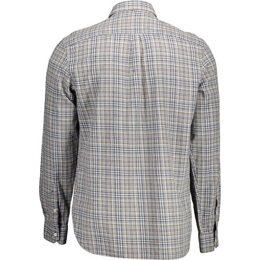 U.S. POLO ASSN. Elegant Gray Cotton Long Sleeve Shirt elegant-gray-cotton-long-sleeve-shirt