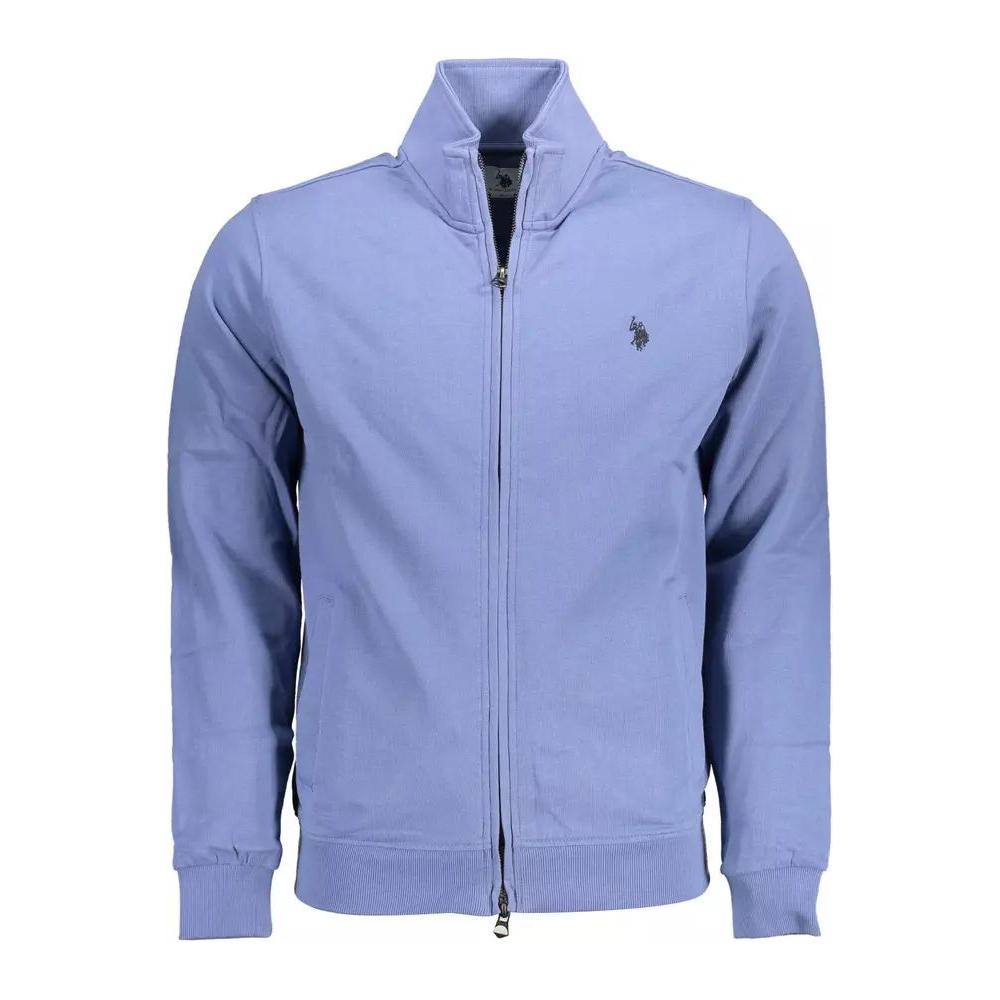 U.S. POLO ASSN. Chic Blue Embroidered Zip Sweatshirt chic-blue-embroidered-zip-sweatshirt