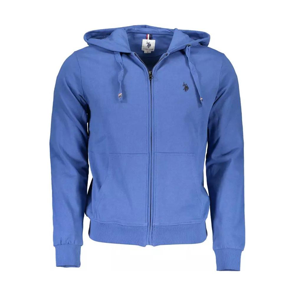 U.S. POLO ASSN. Chic Blue Cotton Hooded Sweatshirt chic-blue-cotton-hooded-sweatshirt-1