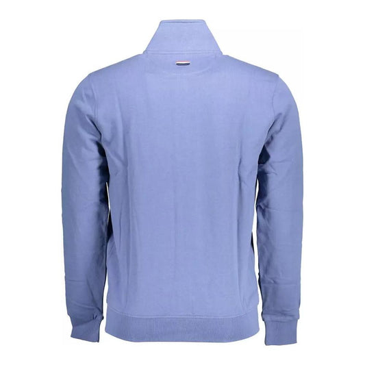U.S. POLO ASSN. | Chic Blue Embroidered Zip Sweatshirt| McRichard Designer Brands   