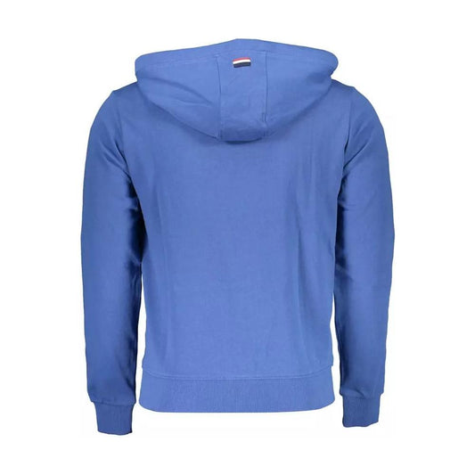 U.S. POLO ASSN. | Chic Blue Cotton Hooded Sweatshirt| McRichard Designer Brands   
