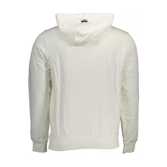 U.S. POLO ASSN. | Chic White Cotton Hooded Sweatshirt| McRichard Designer Brands   