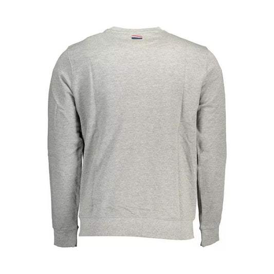 U.S. POLO ASSN. | Classic Gray Cotton Crew Neck Sweater| McRichard Designer Brands   