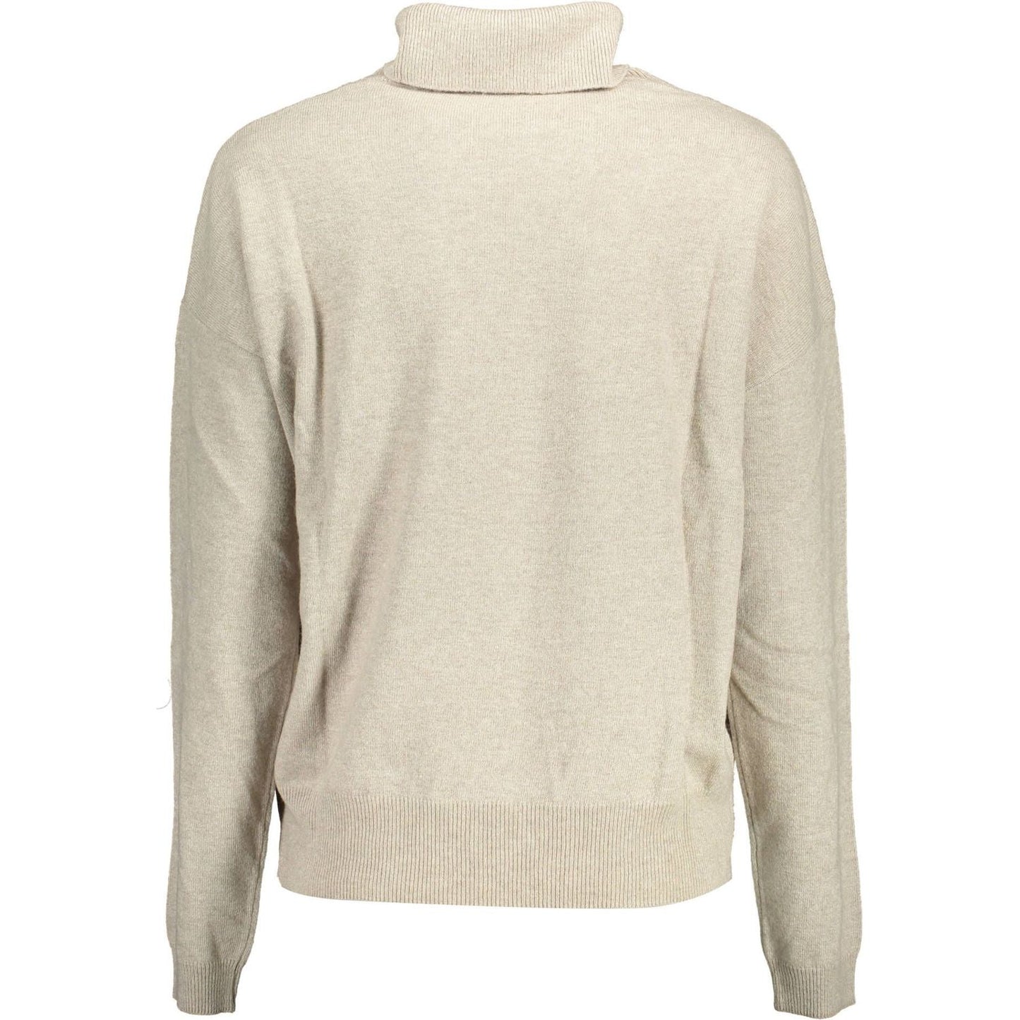 U.S. POLO ASSN. Chic Beige Turtleneck with Elegant Embroidery chic-beige-turtleneck-with-elegant-embroidery