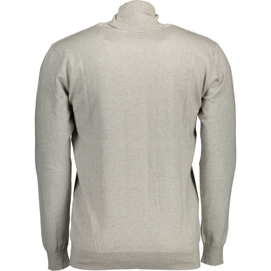 U.S. POLO ASSN. Elegant Gray Turtleneck Cashmere Blend Sweater elegant-gray-turtleneck-cashmere-blend-sweater