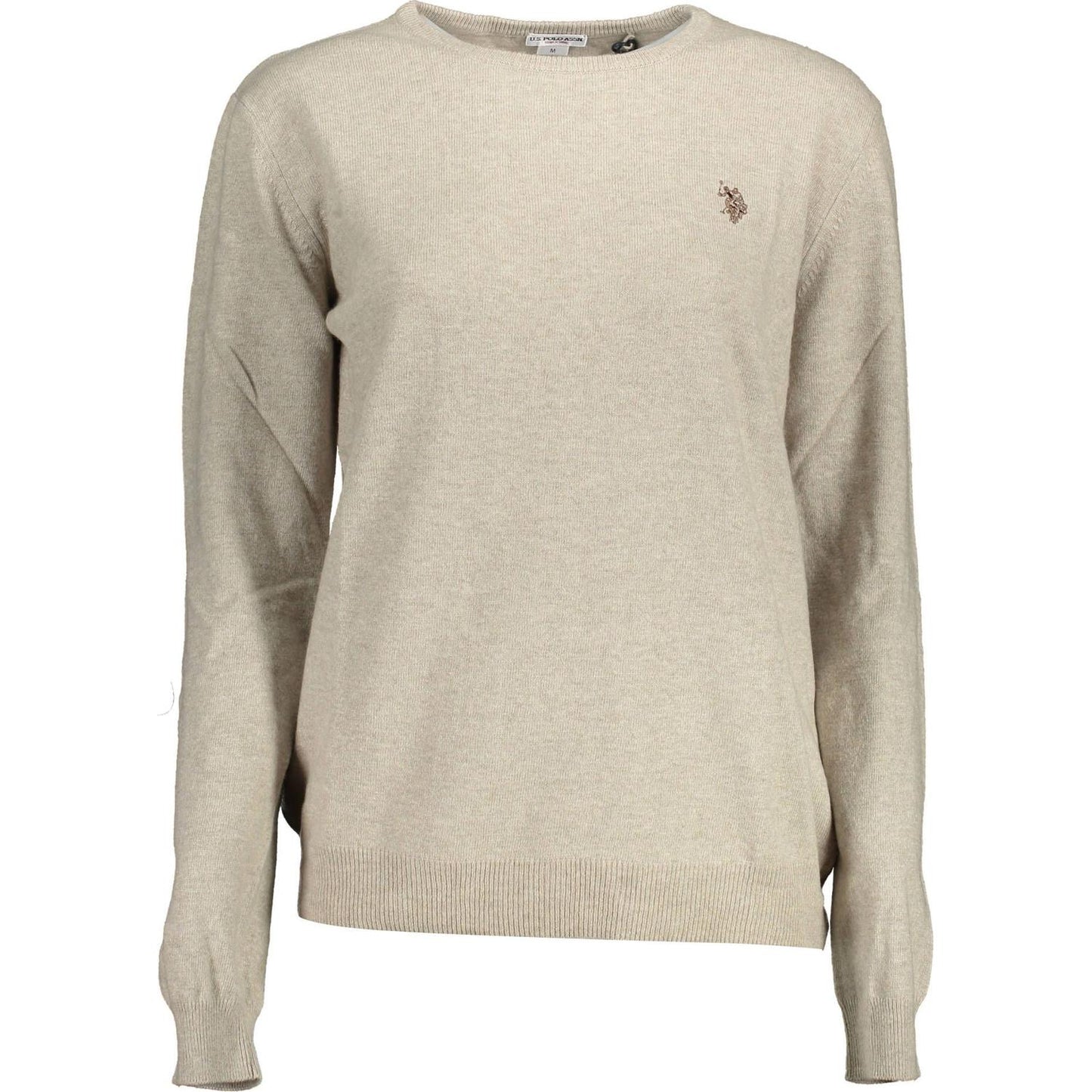 U.S. POLO ASSN. Chic Beige Embroidered Logo Sweater chic-beige-embroidered-logo-sweater