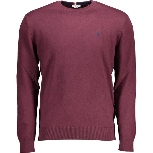 U.S. POLO ASSN. | Elegant Purple Cotton Cashmere Sweater| McRichard Designer Brands   